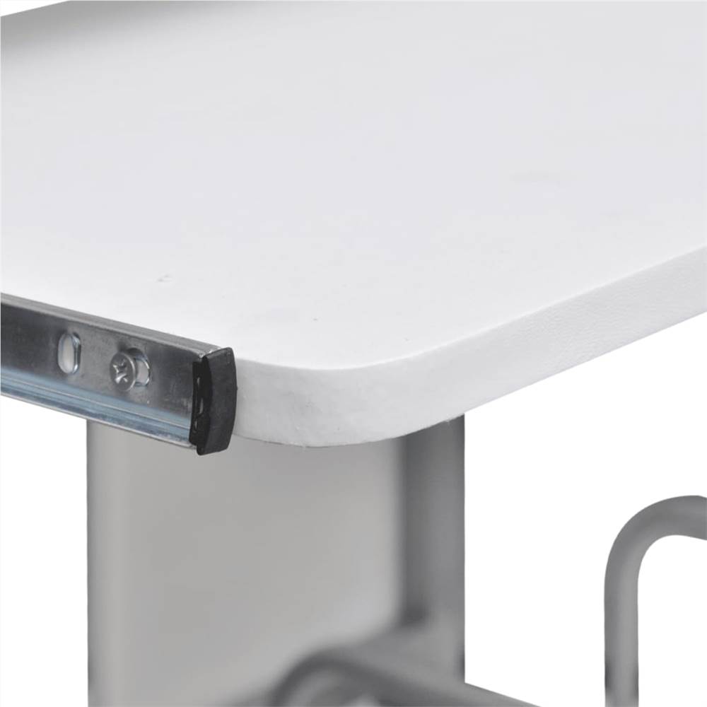 Computer Desk with Pullout Keyboard Tray White