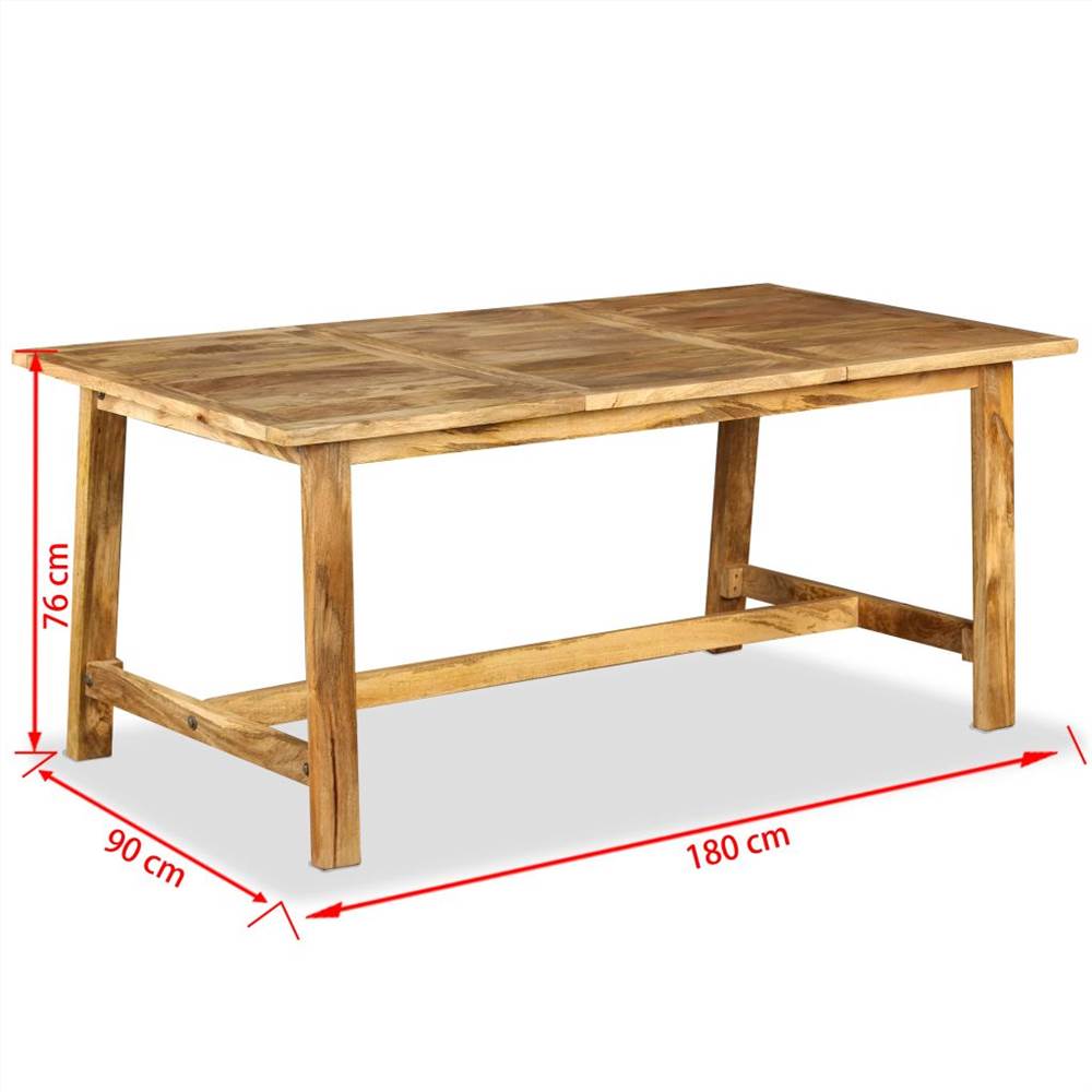 Dining Table Solid Mango Wood 180 cm