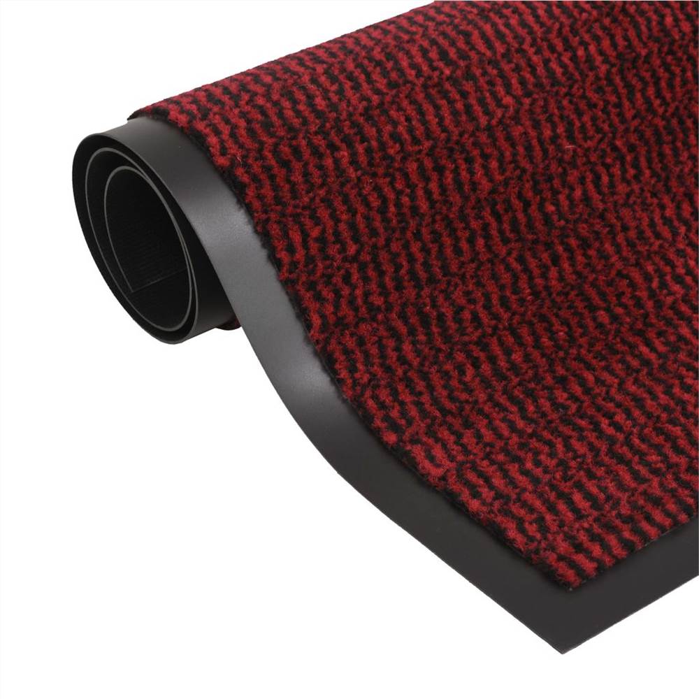 Porvédő szőnyeg téglalap alakú, csomózott 80x120 cm piros