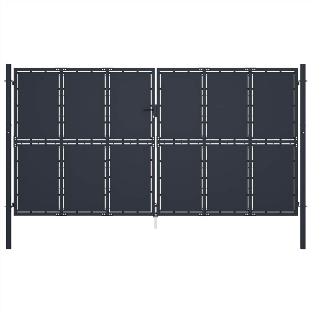 

Garden Gate Steel 400x200 cm Anthracite