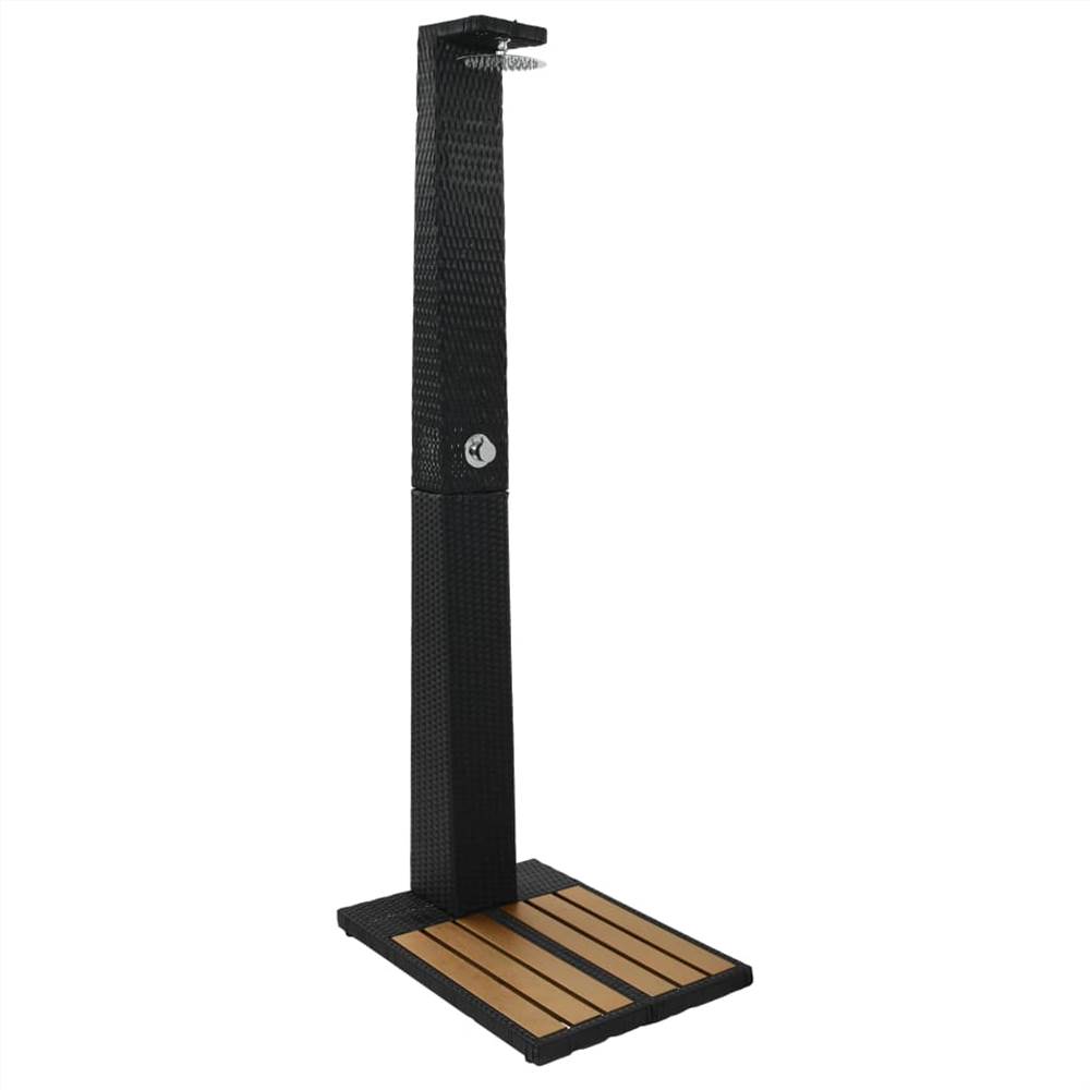 

Garden Shower Poly Rattan WPC