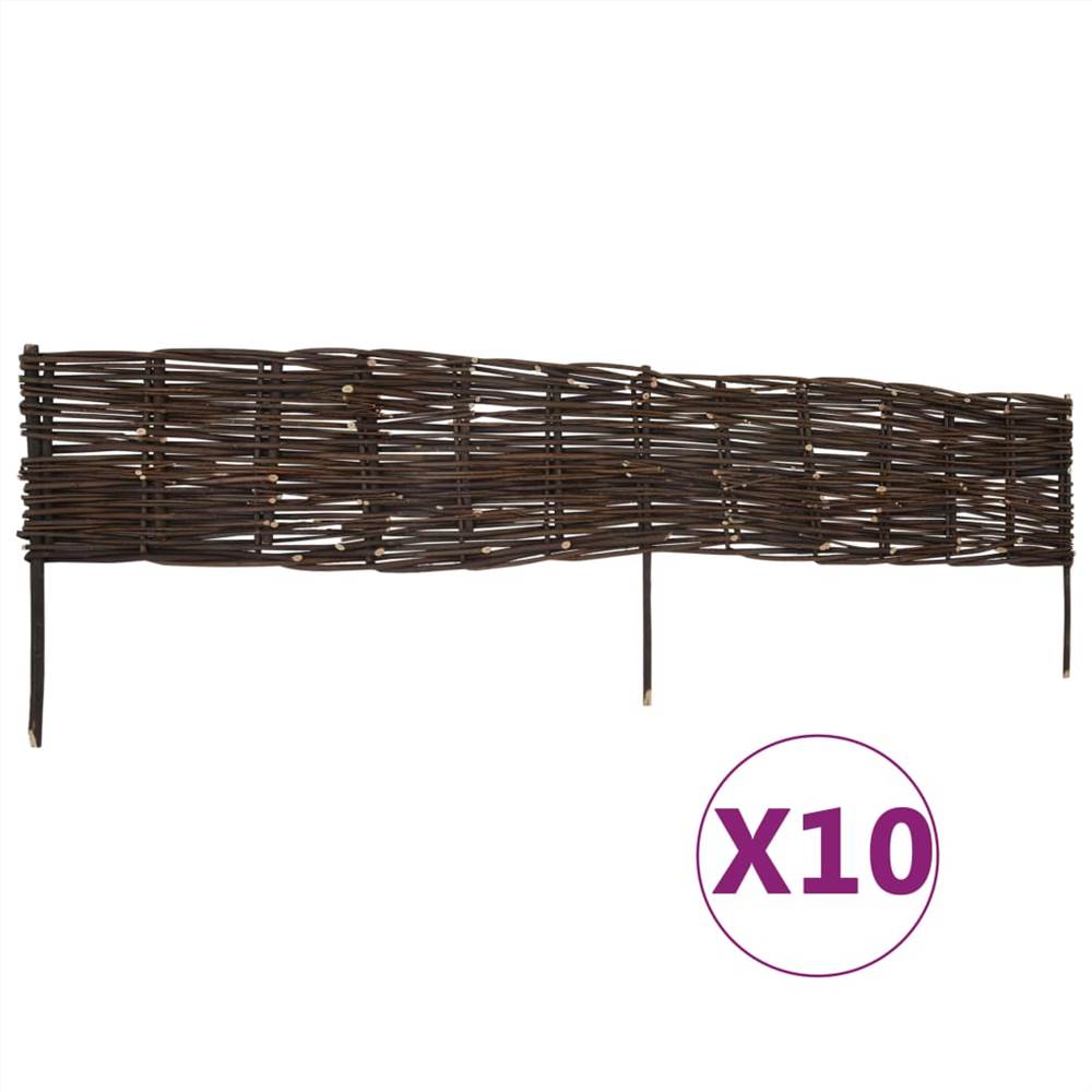 

Garden Willow Border Fences 10 pcs 120 x 35 cm