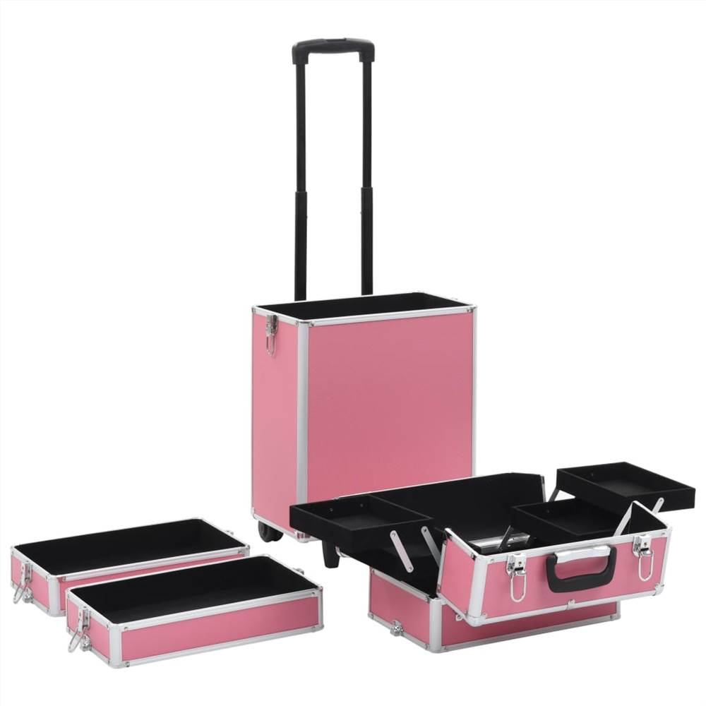 Make-up Trolley Aluminium Pink 19 Make-up Trolley Aluminium Pink
