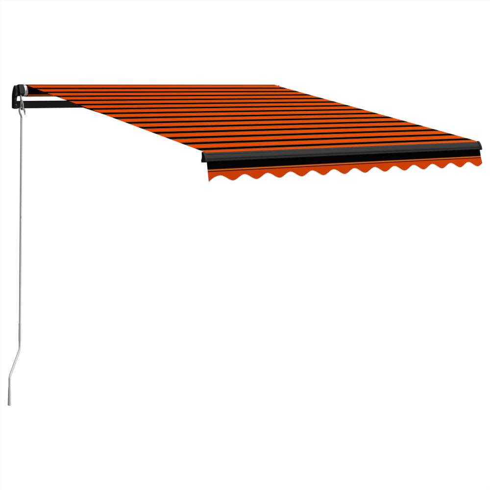 

Manual Retractable Awning 300x250 cm Orange and Brown