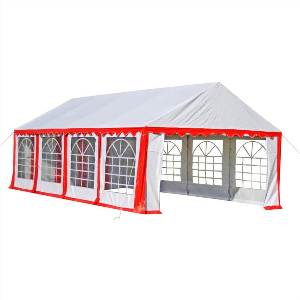 Party Tent 8 x 4 m Red