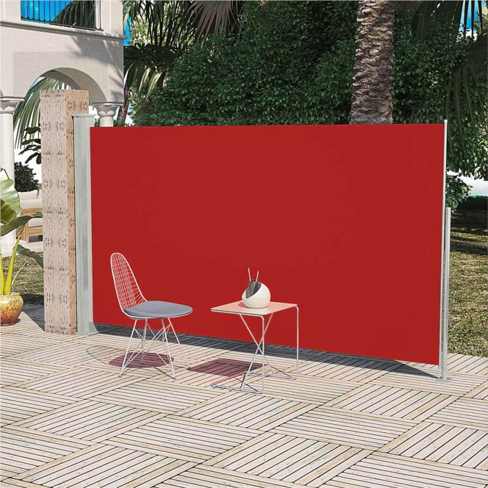 

Patio Terrace Side Awning 160 x 300 cm Red