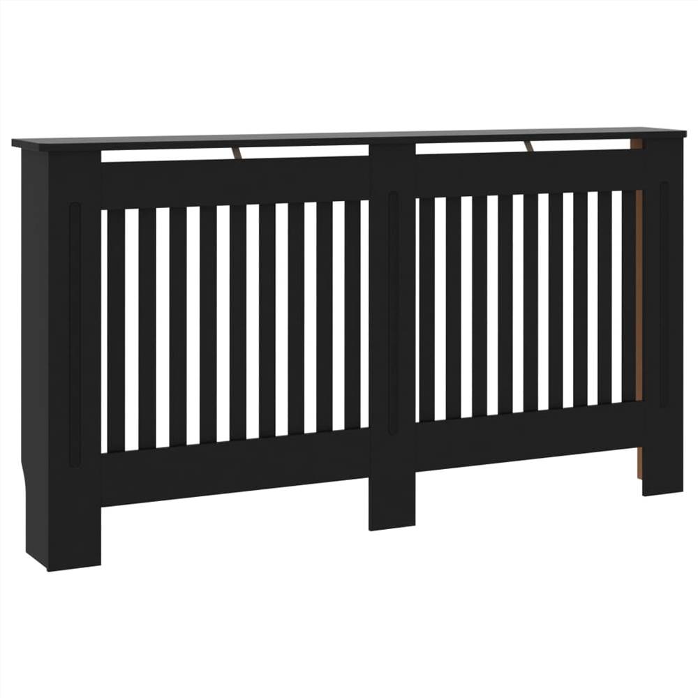 Radiator Cover Black 152x19x81 cm MDF