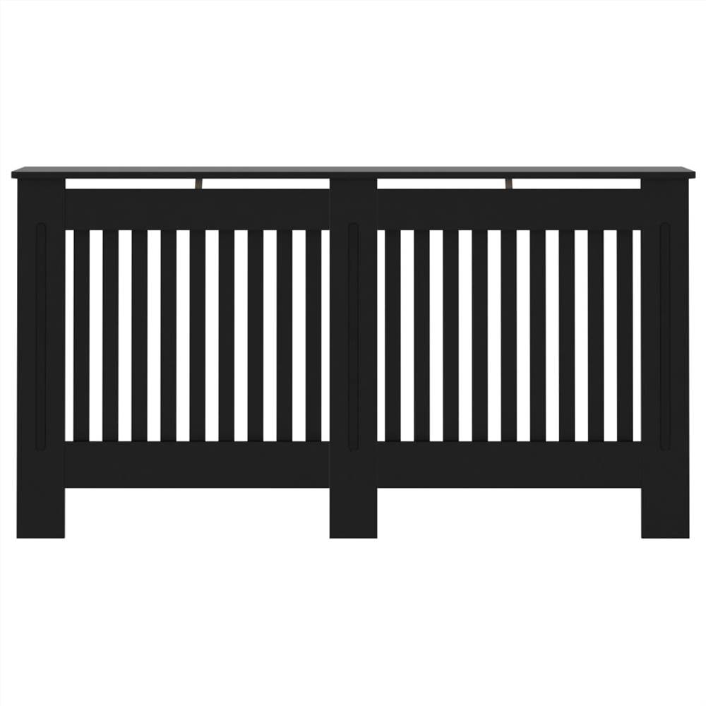 Radiator Cover Black 152x19x81 cm MDF
