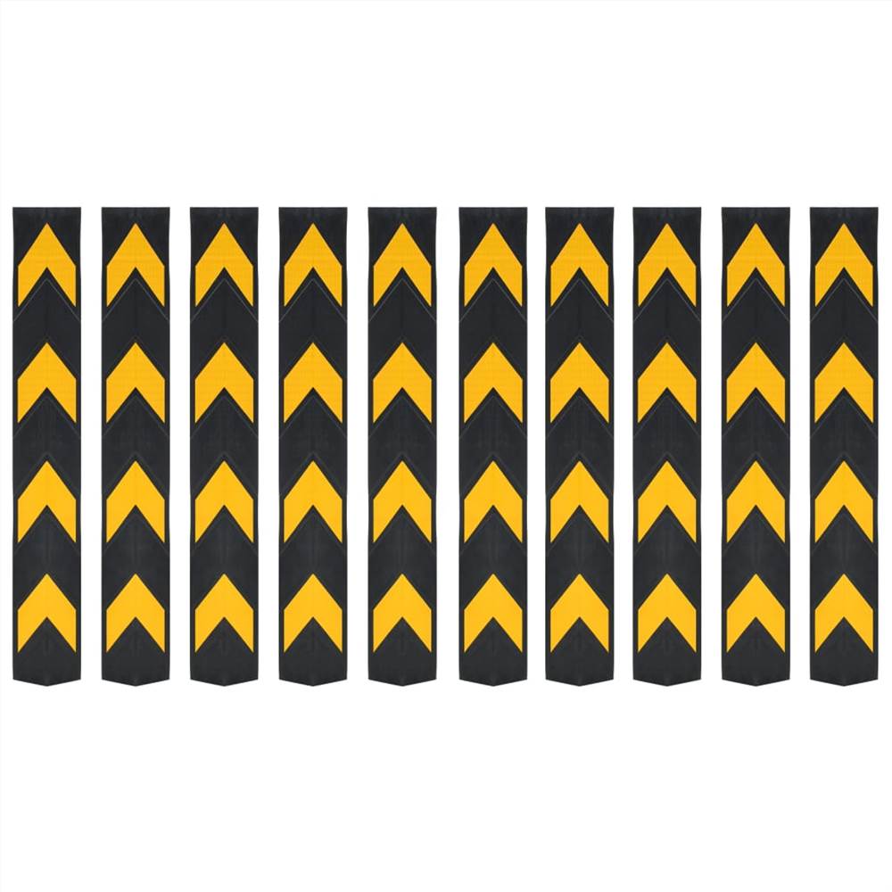 

Reflective Corner Guards 10 pcs Rubber 80 cm