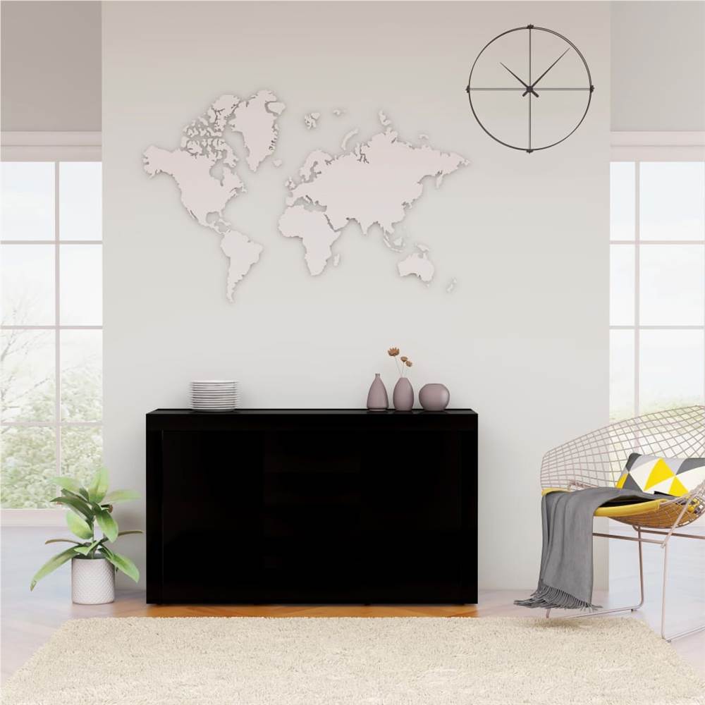 

Sideboard High Gloss Black 120x36x69 cm Chipboard