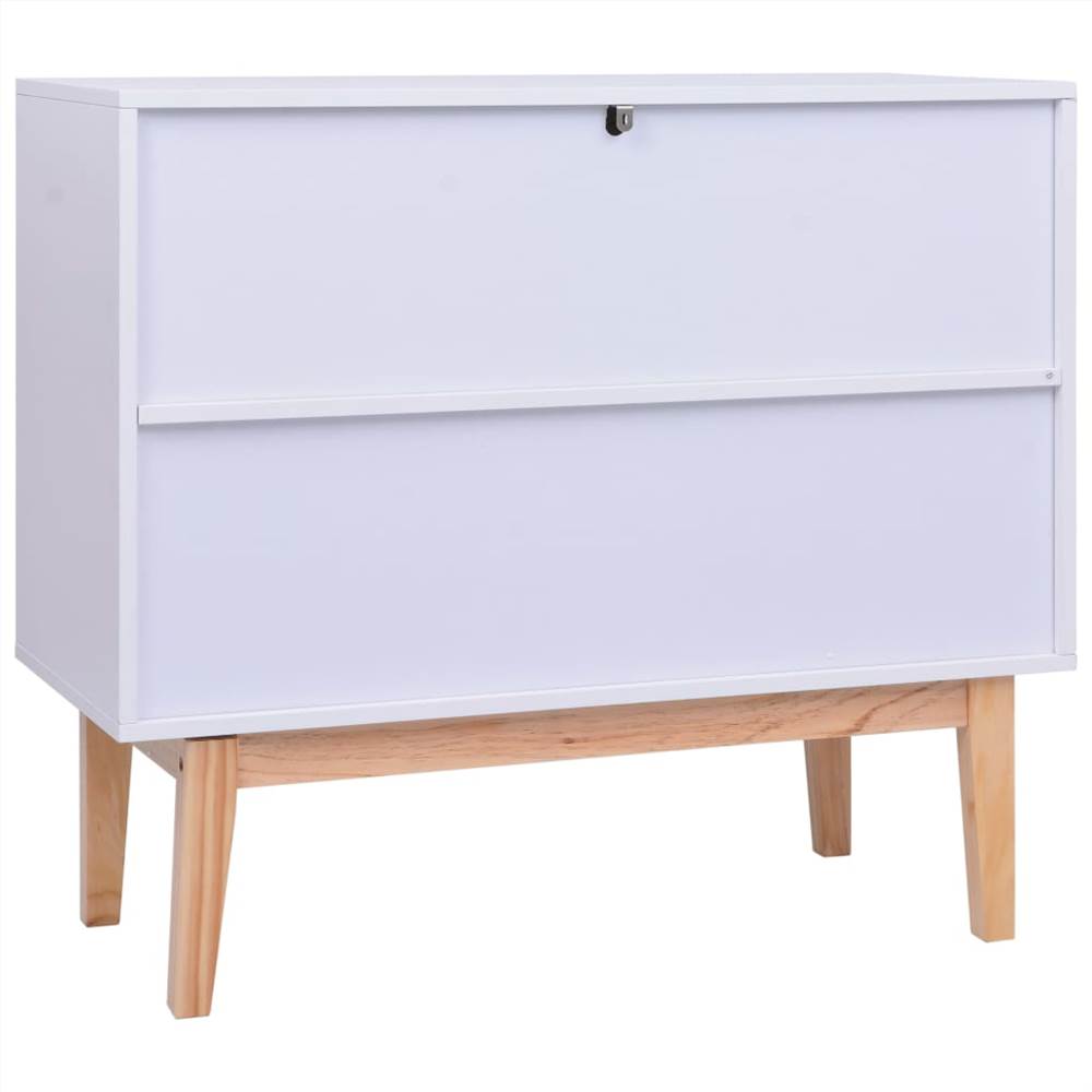 Sideboard White 88,5x40x80 Cm MDF And Rattan 9 Sideboard White 88,5x40x80 cm MDF and Rattan