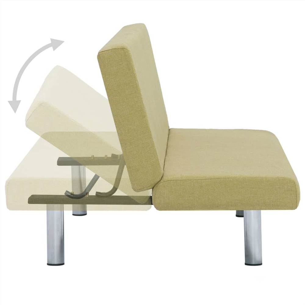 Sofa Bed Green Fabric