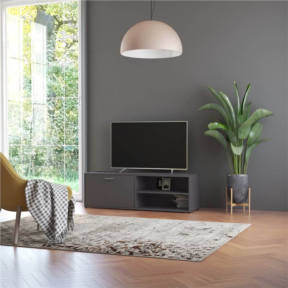 

TV Cabinet Grey 120x34x37 cm Chipboard