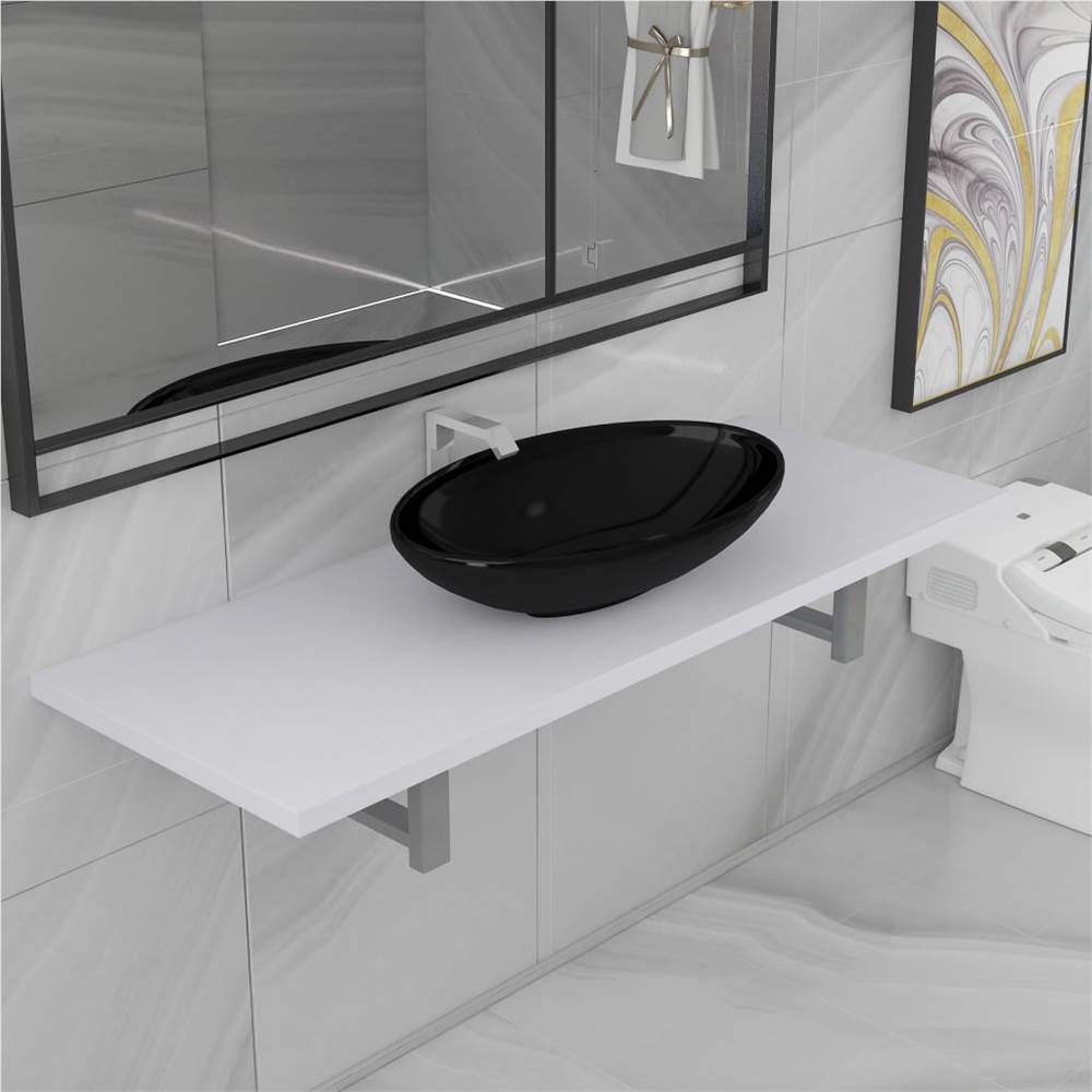 

Two Piece Bathroom Furniture Set Ceramic White