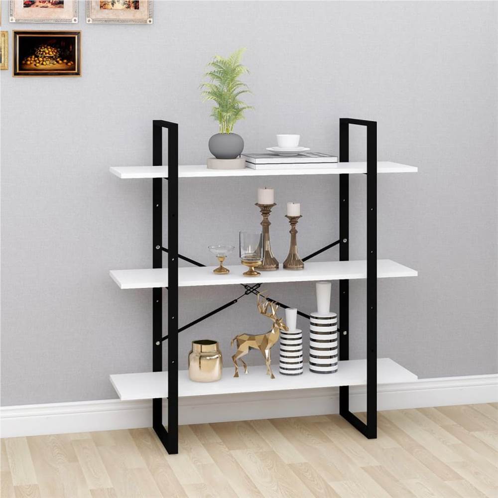

Book Cabinet White 100x30x105 cm Chipboard