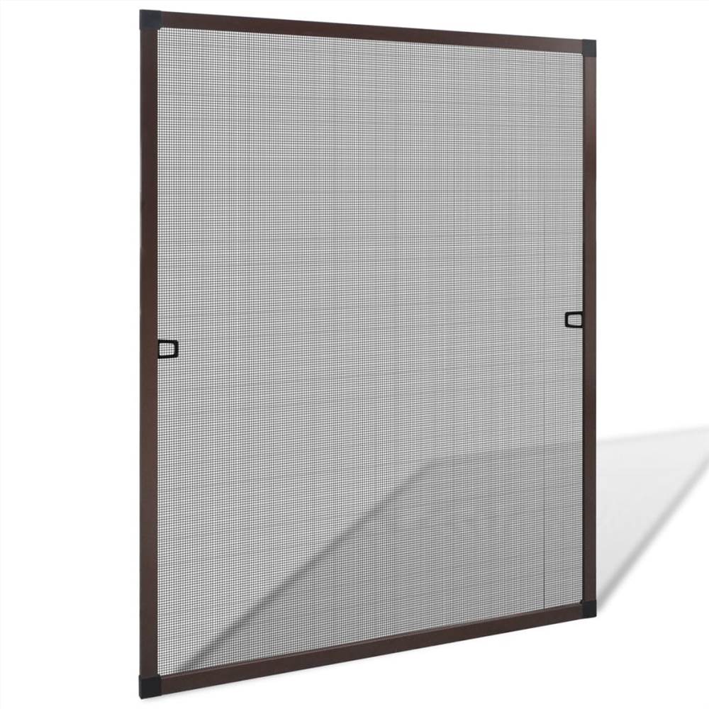 Brown Insect Screen for Windows 80 x 100 cm
