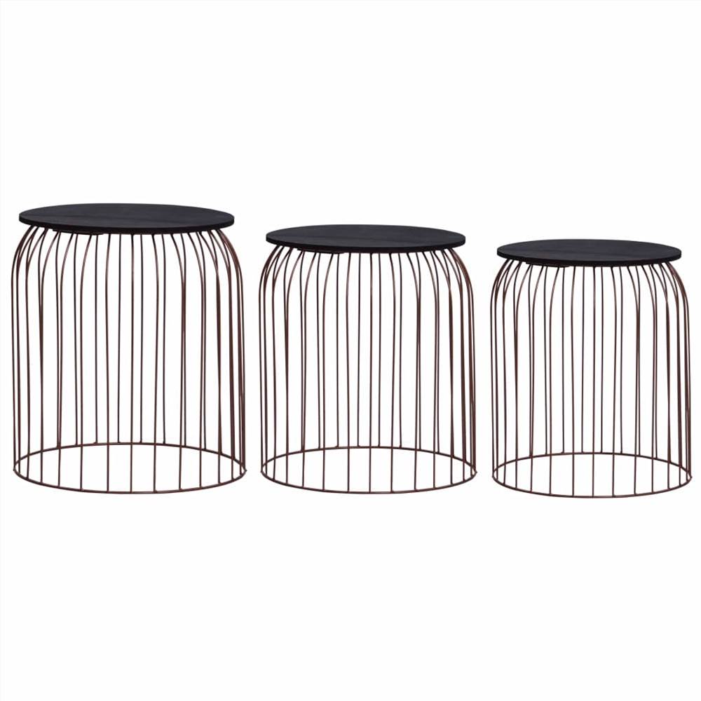 

Coffee Tables 3 pcs Copper