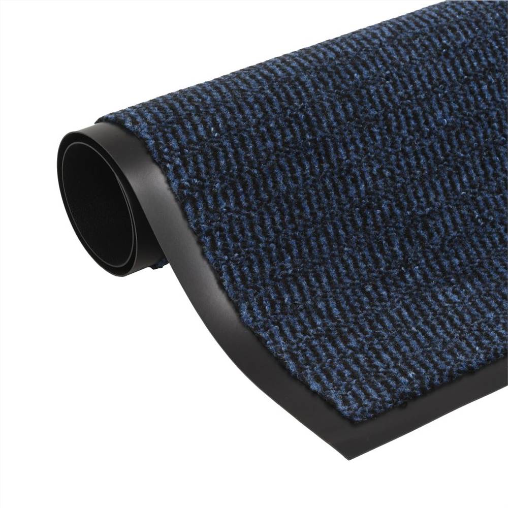 Porvédő szőnyeg téglalap alakú, csomózott 80x120 cm kék