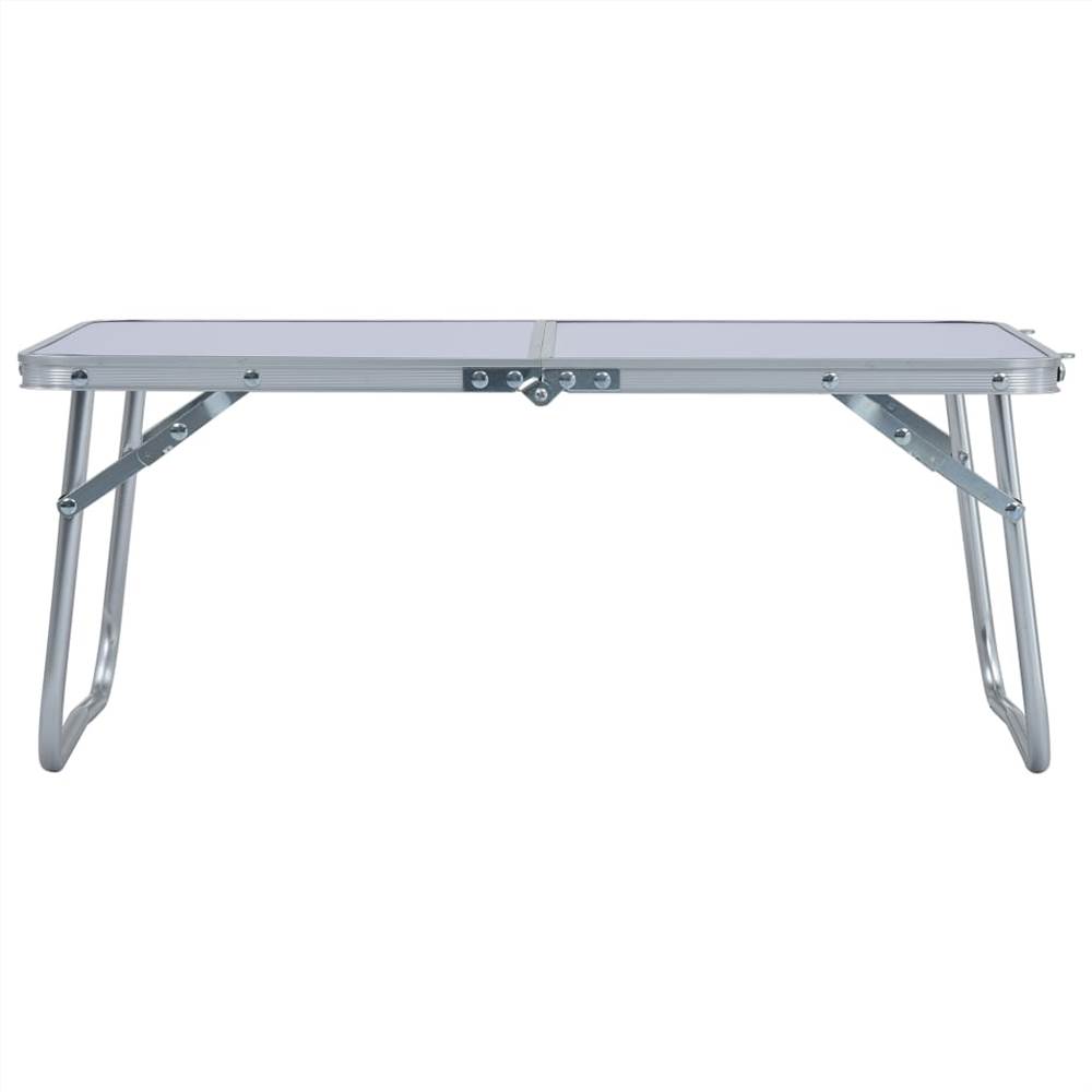Folding Camping Table White Aluminium 60x40 cm 15 Folding Camping Table White Aluminium 60x40 cm