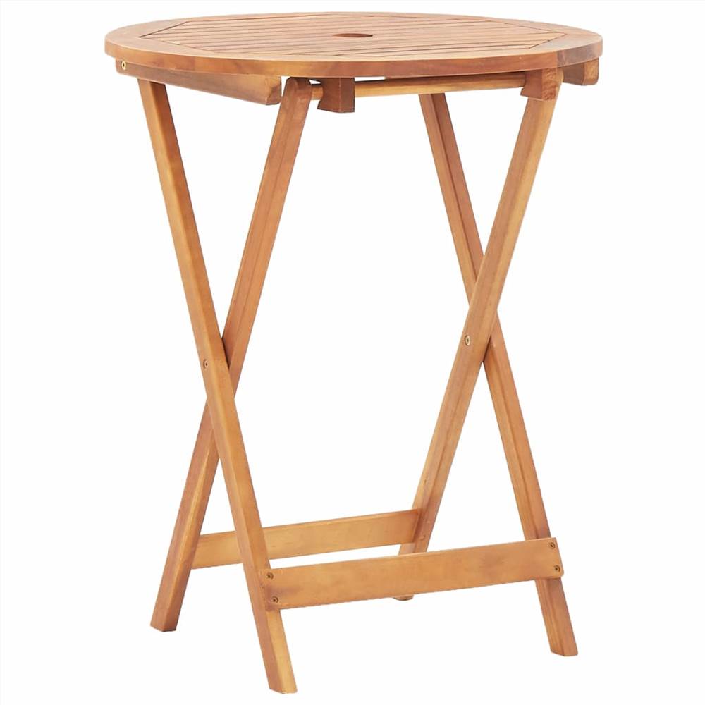 

Folding Garden Table 60x75 cm Solid Acacia Wood
