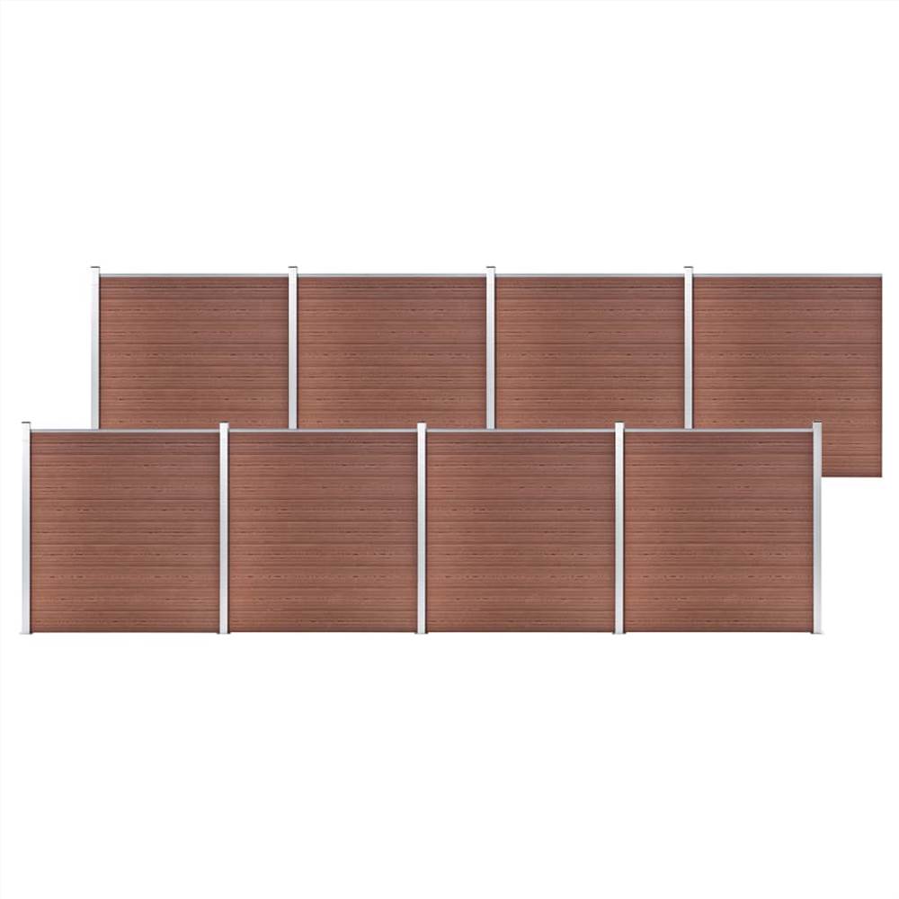 

Garden Fence WPC 1391x186 cm Brown