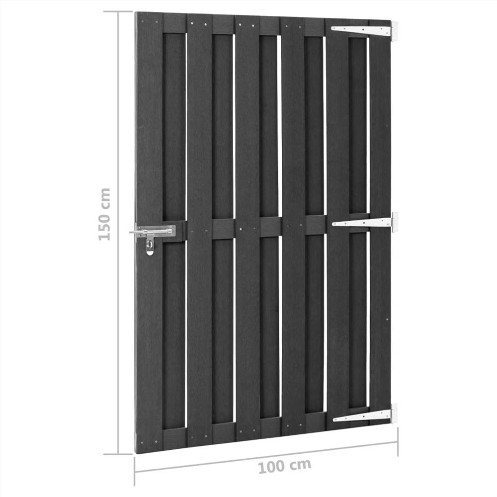 Garden Gate WPC 100x150 cm Grey