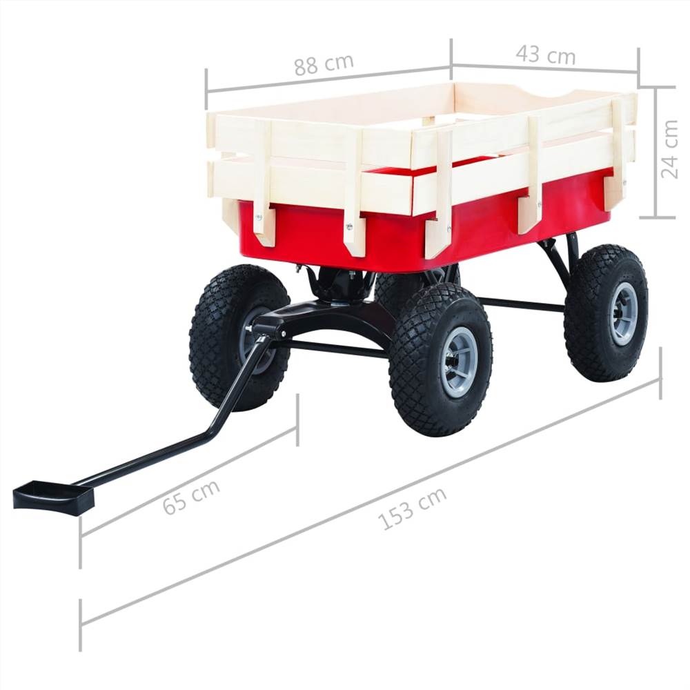 Hand Trolley 150 kg Red