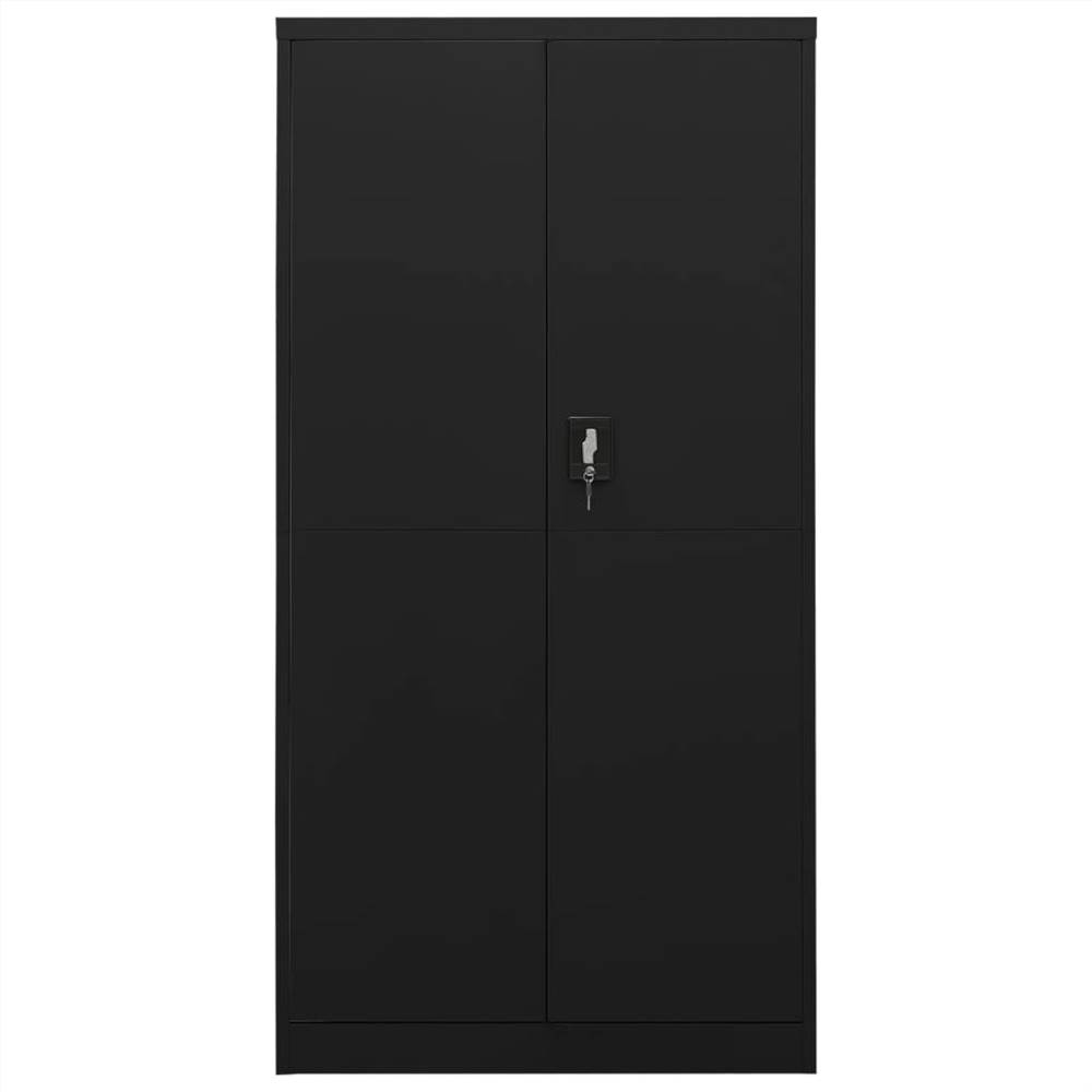 Locker Cabinet Black 90x40x180 Cm Steel 8 Locker Cabinet Black 90x40x180 cm Steel