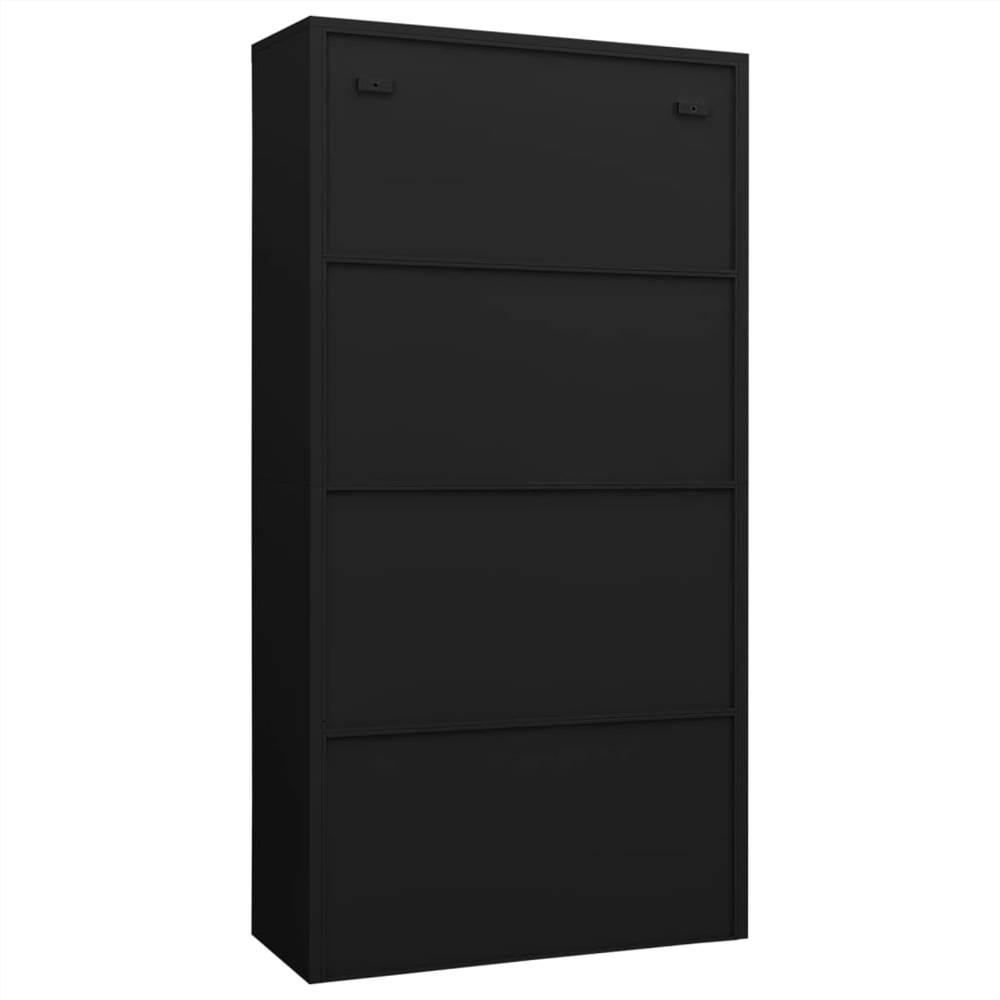Locker Cabinet Black 90x40x180 Cm Steel 10 Locker Cabinet Black 90x40x180 cm Steel
