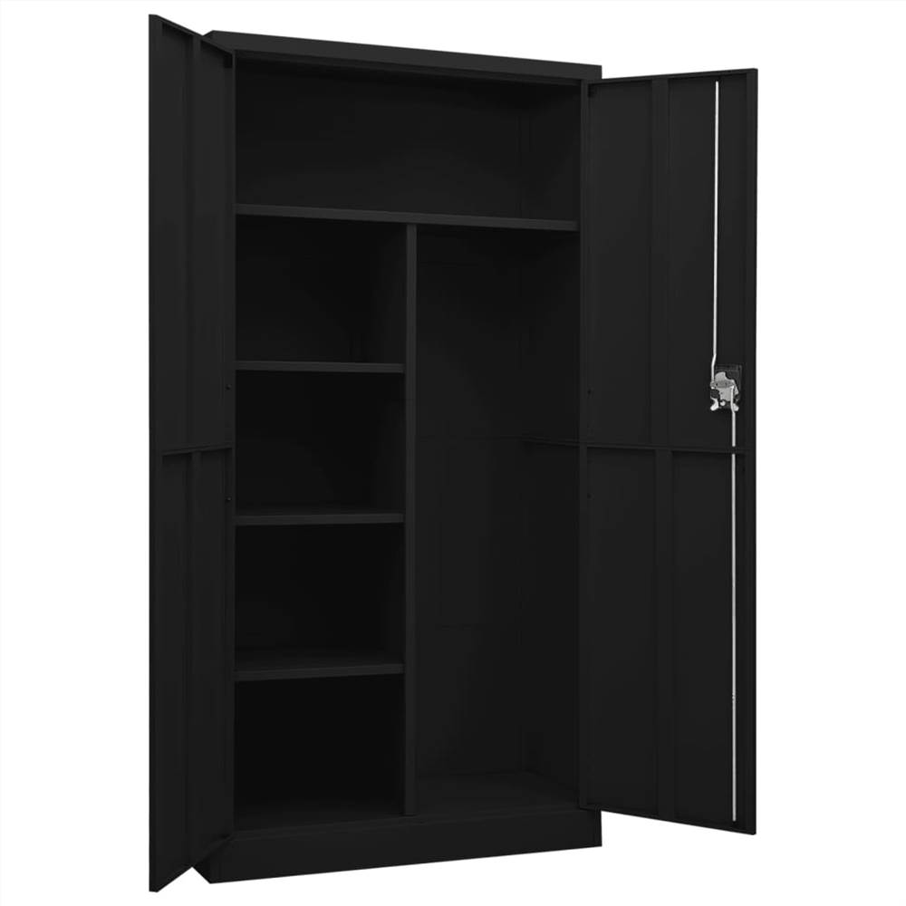 Locker Cabinet Black 90x40x180 Cm Steel 11 Locker Cabinet Black 90x40x180 cm Steel