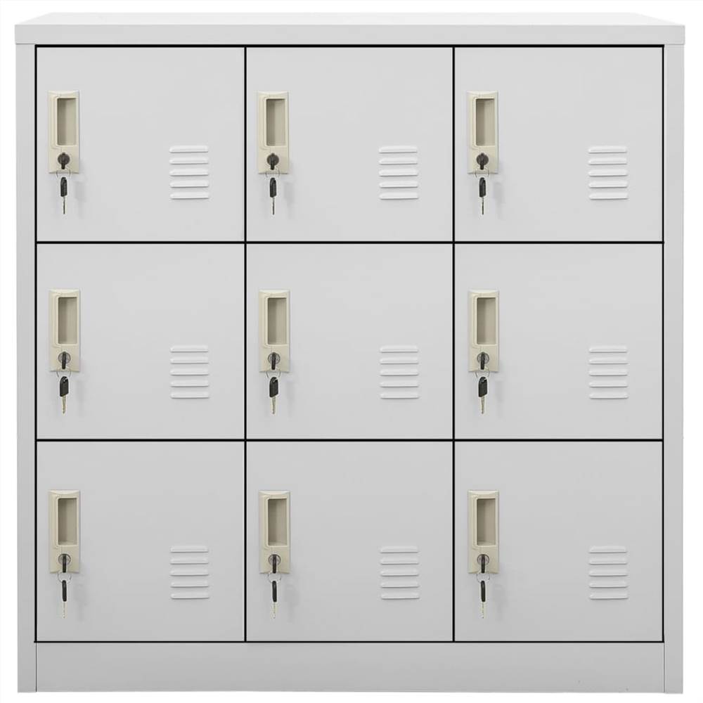 Locker Cabinet Light Grey 90x45x92.5 cm Steel