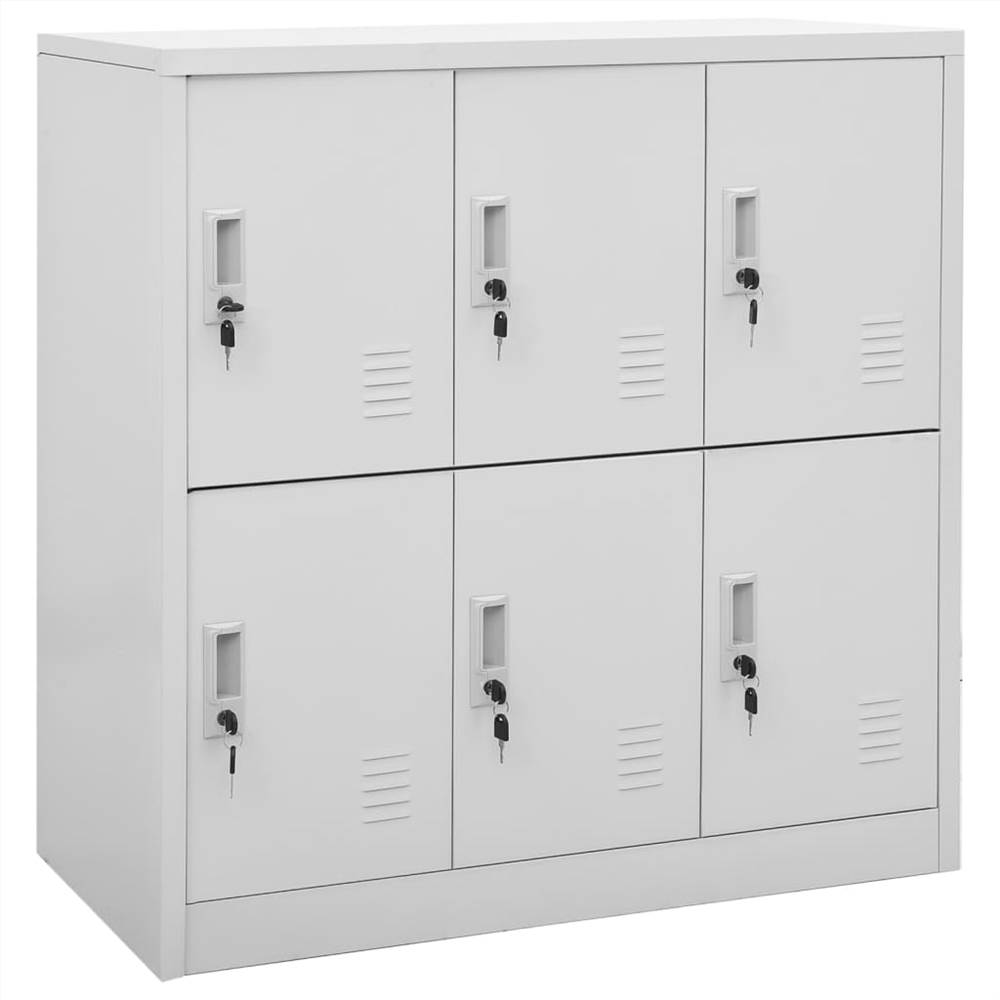 

Locker Cabinet Light Grey 90x45x92.5 cm Steel