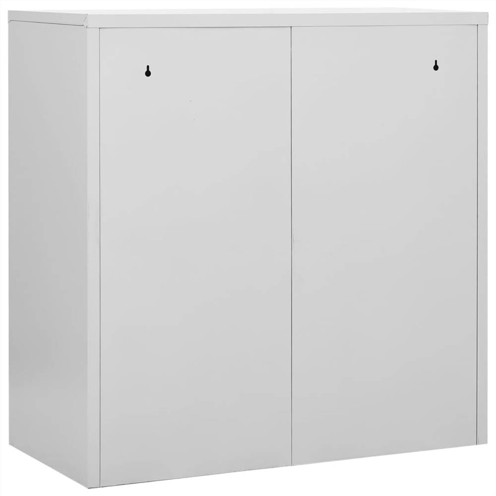 Locker Light Grey and Blue 90x45x92.5 cm Steel