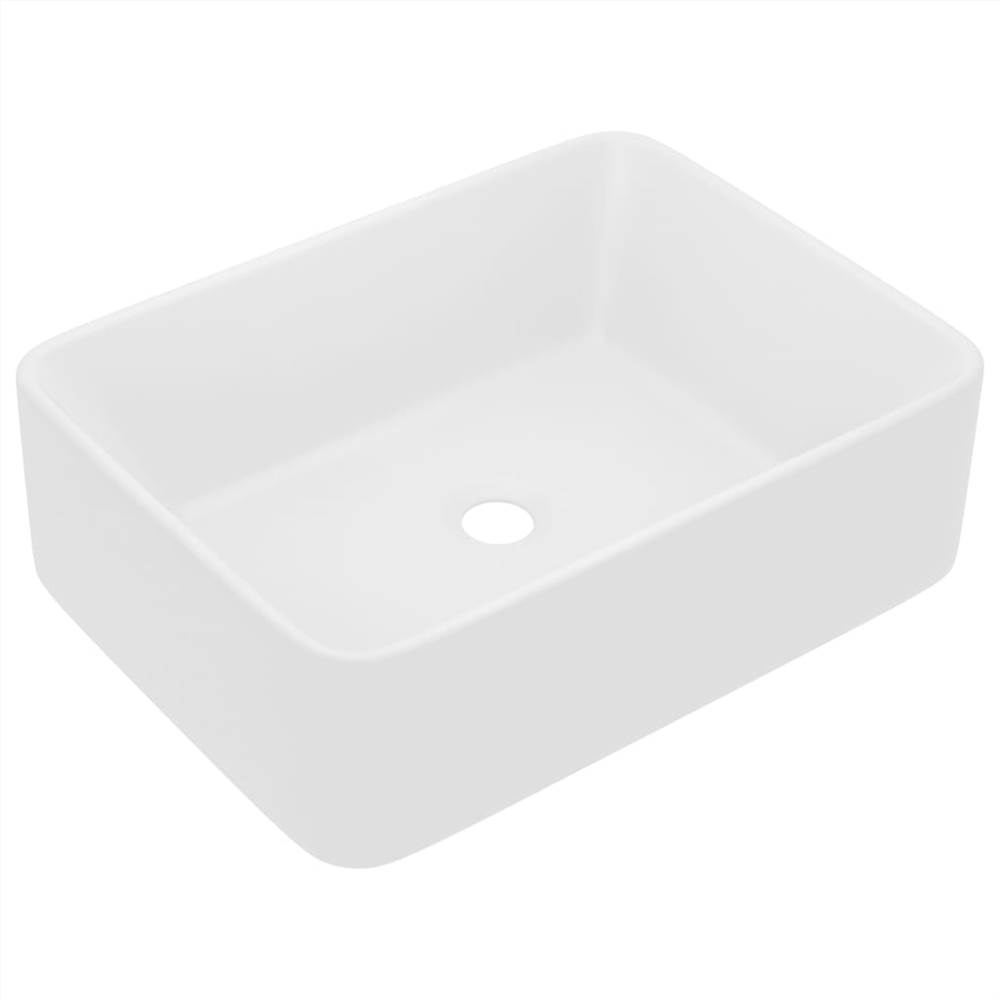 Luxury Wash Basin Matt White 41x30x12 Cm Ceramic 9 Luxury Wash Basin Matt White 41x30x12 cm Ceramic