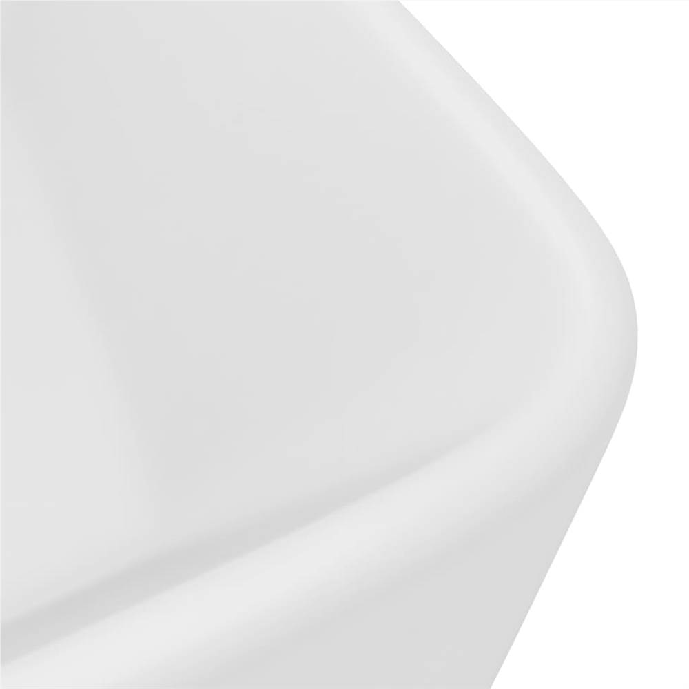 Luxury Wash Basin Matt White 41x30x12 Cm Ceramic 12 Luxury Wash Basin Matt White 41x30x12 cm Ceramic