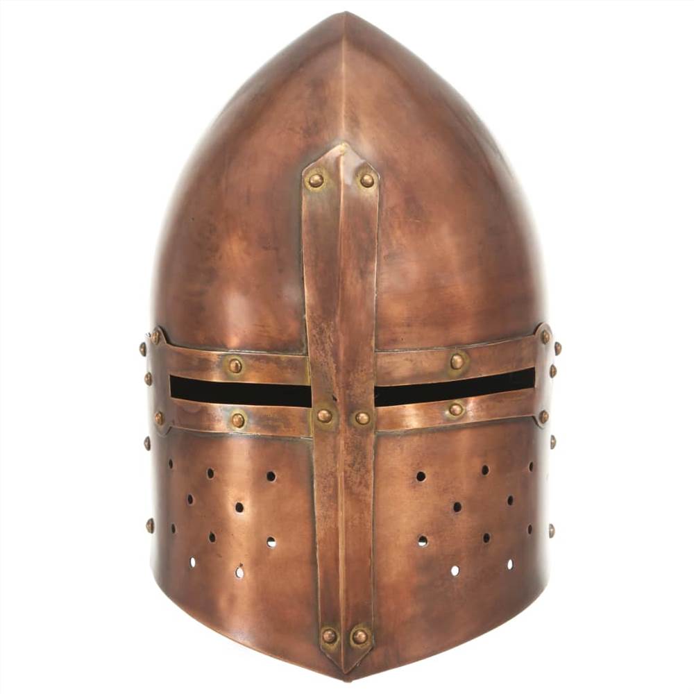 Medieval Knight Helmet Antique Replica LARP Copper Steel