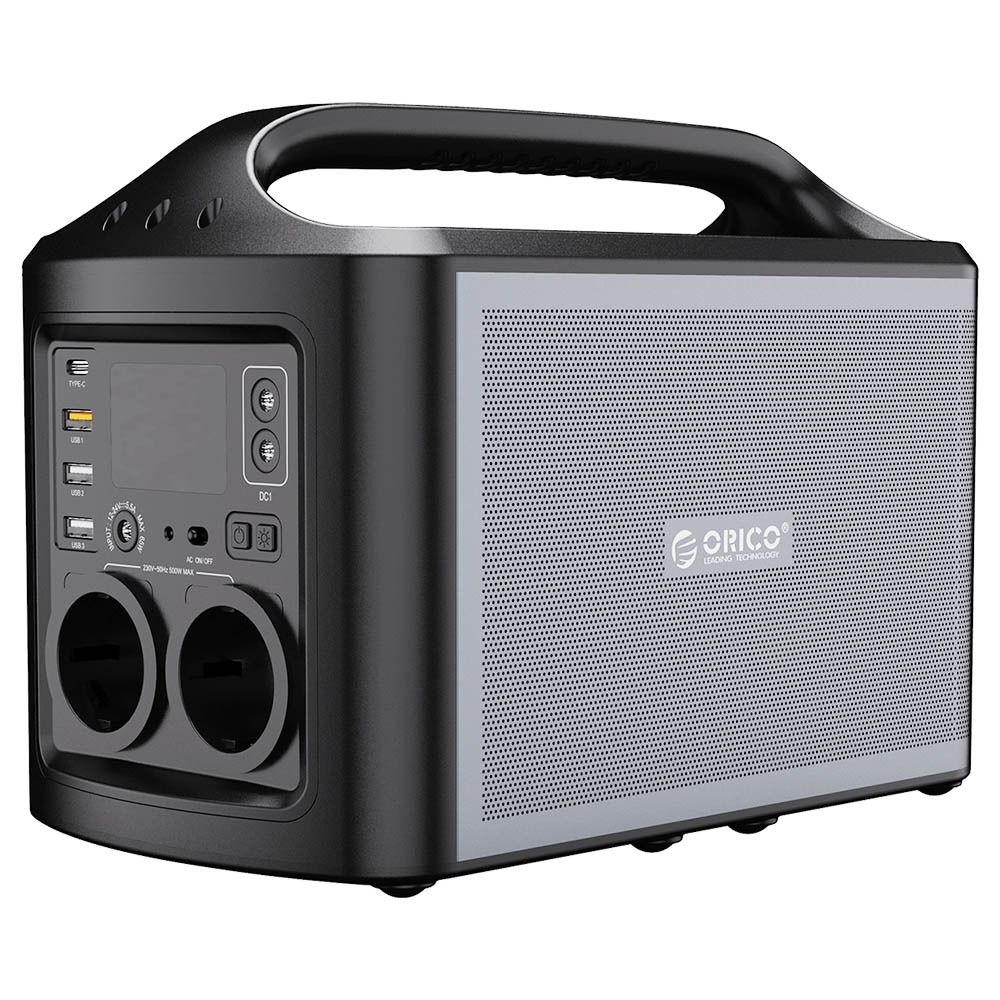 

ORICO PA500 500W Portable Power Station 156000mAh Lithium Battery for Travel Trip RV Home EU Plug - Gray