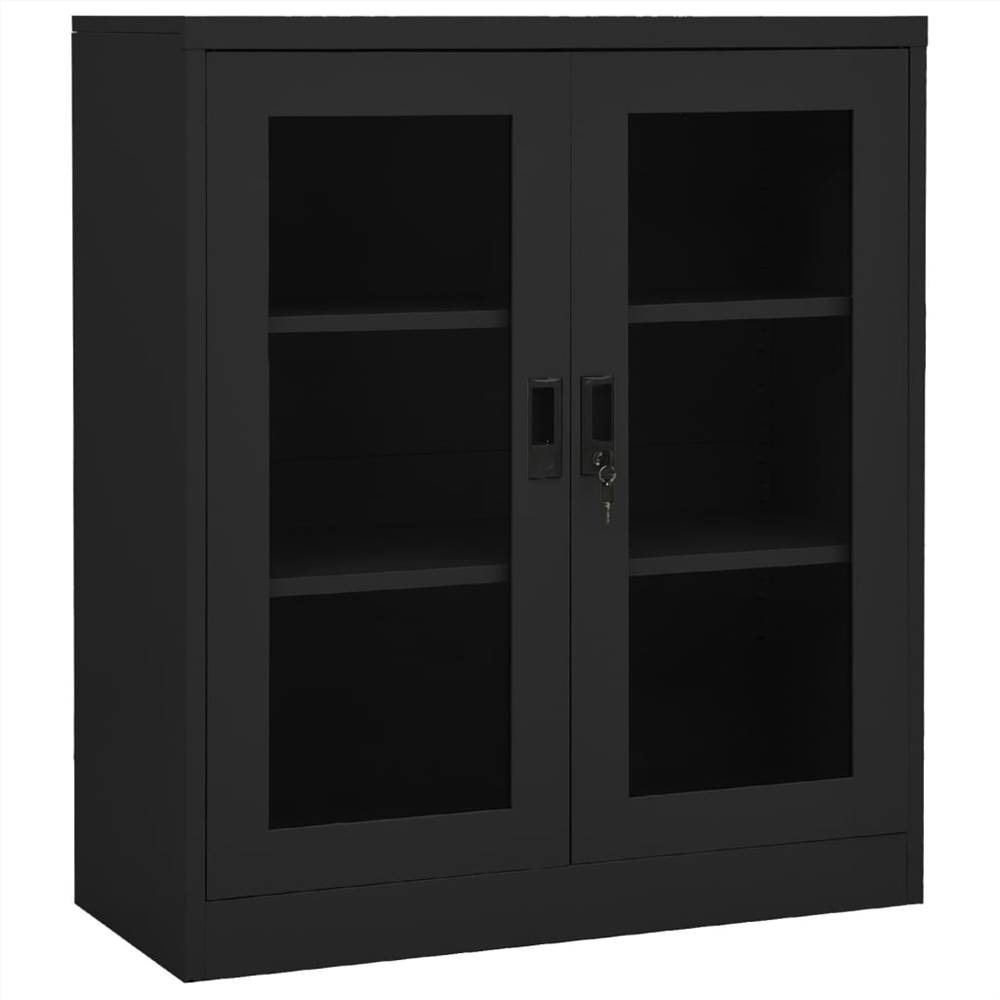 

Office Cabinet Anthracite 90x40x105 cm Steel