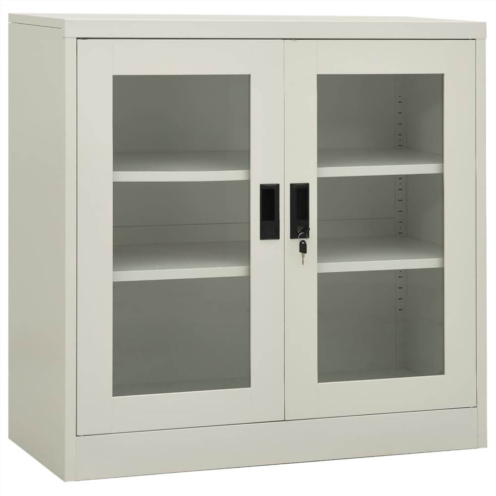 

Office Cabinet Light Grey 90x40x90 cm Steel