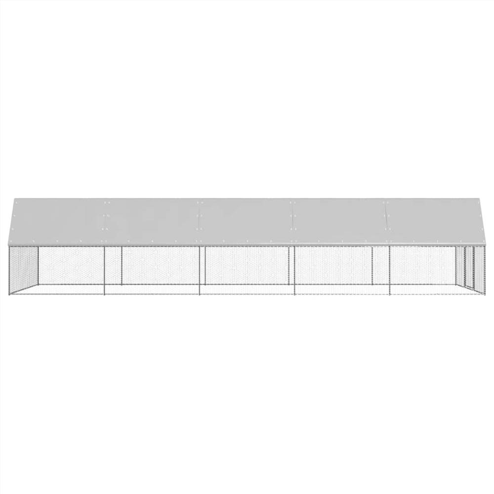Outdoor Chicken Cage 3x10x2 m Galvanised Steel