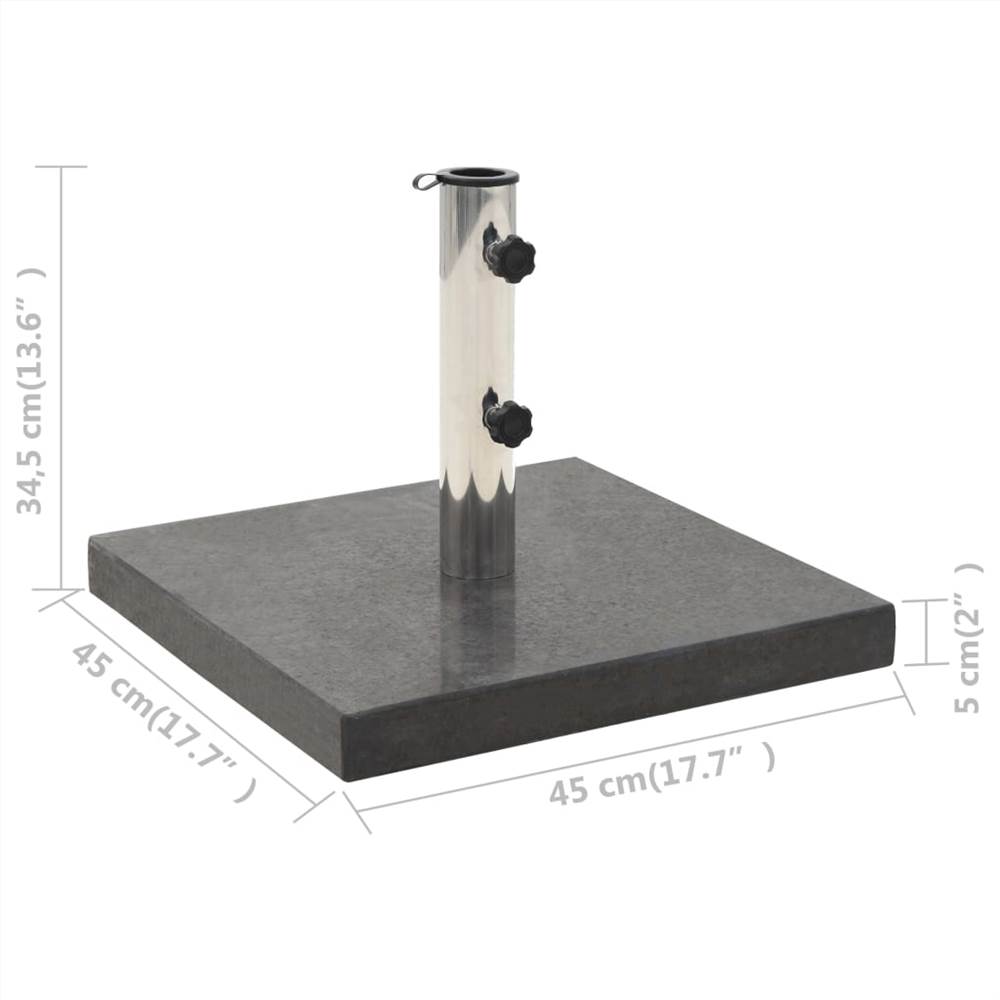 Parasol Base Granite 30 kg Square Black
