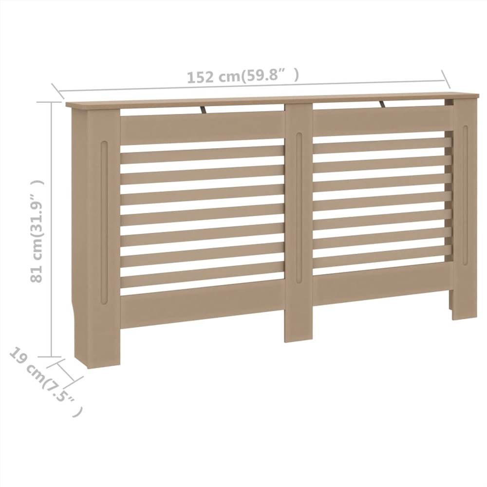Radiator Cover 152x19x81 cm MDF