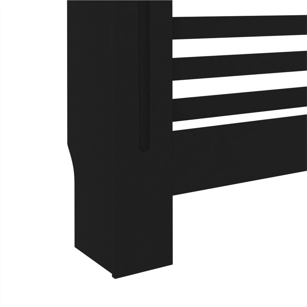 Radiator Cover Black 112x19x81 cm MDF