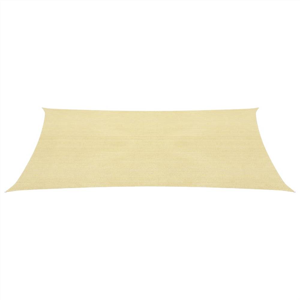 Sunshade Sail 160 g/m² Beige 4x5 m HDPE