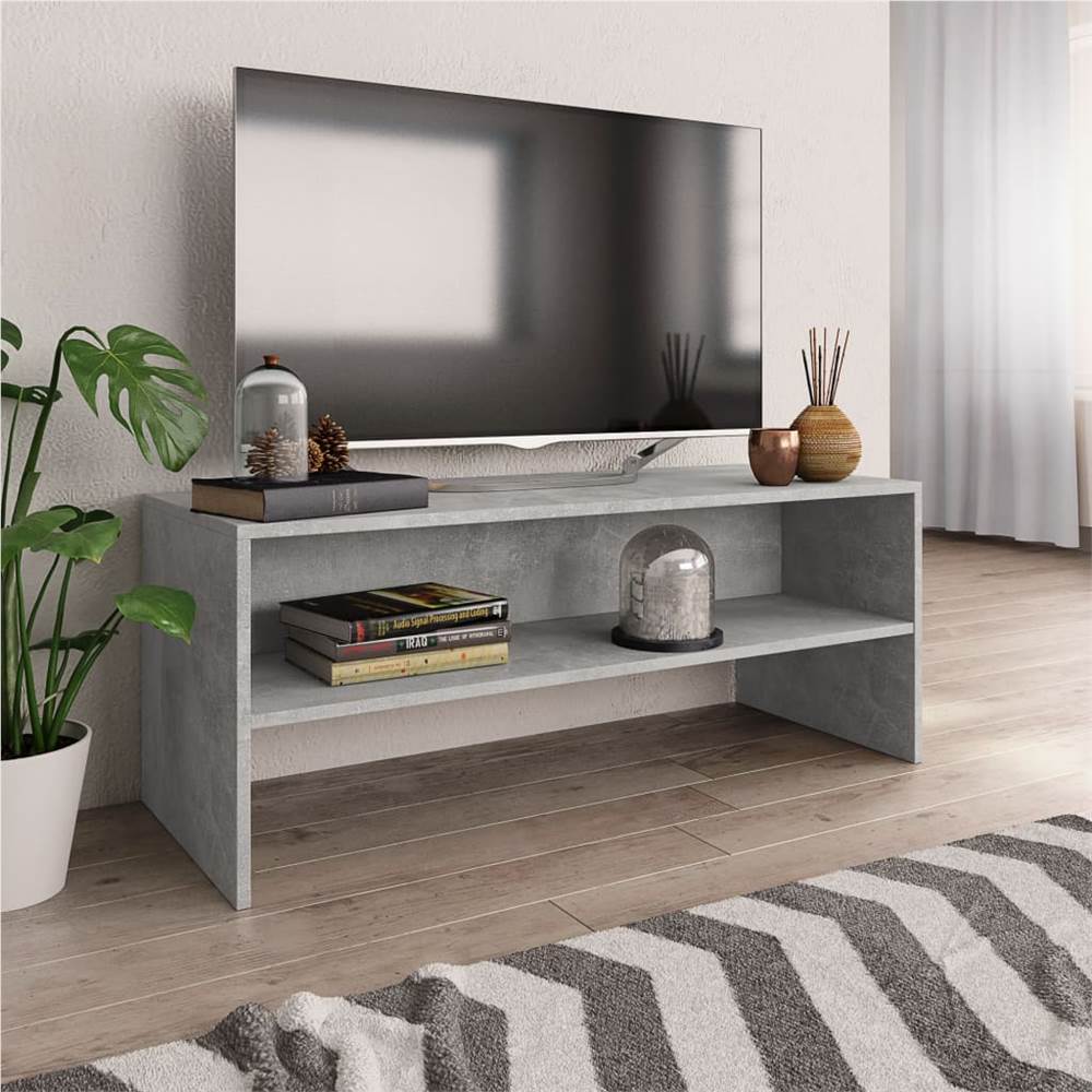 

TV Cabinet Concrete Grey 100x40x40 cm Chipboard