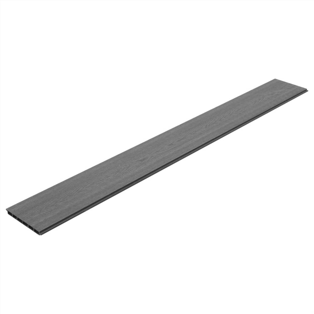 WPC Fence Set 2 Square 353x185 Grey