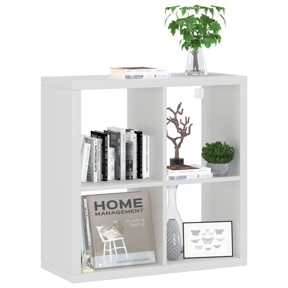 Wall Cube Shelf White 69.5x29.5x69.5 cm MDF