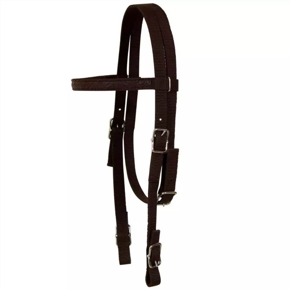 Western Saddle, Headstall&Breast Collar Real Leather 13" Brown