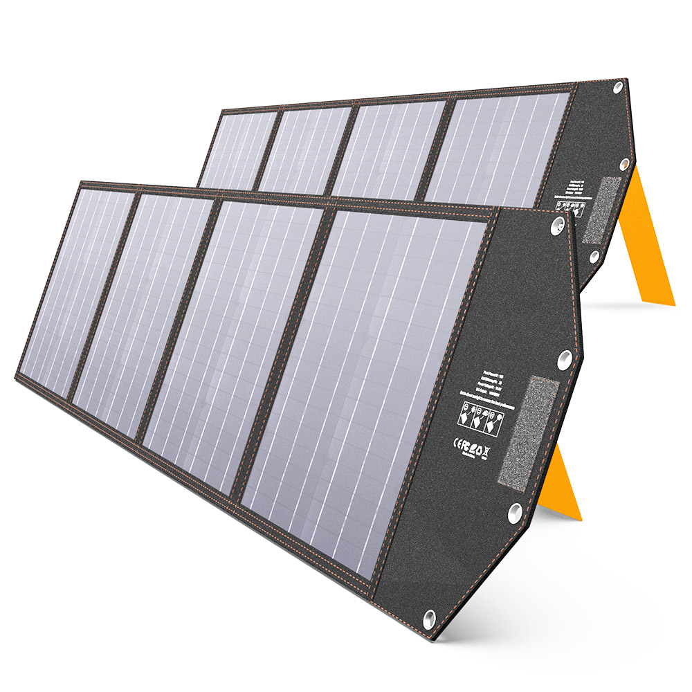OUPES 200W Portable Solar Panel Foldable PV Panel 20% Conversion Rate IP65 for Outdoor Adventures Emergency Blackout