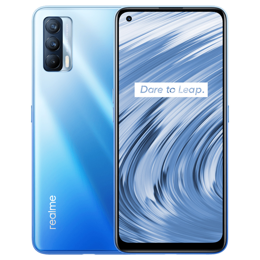 

Realme V15 CN Version 5G Smartphone 6.4 Inch 180Hz AMOLED Screen Dimensity 800U 8GB RAM 128GB ROM Android 10 64MP + 8MP + 2MP Triple Rear Camera 4310mAh Battery 50W Flash Charge - Blue